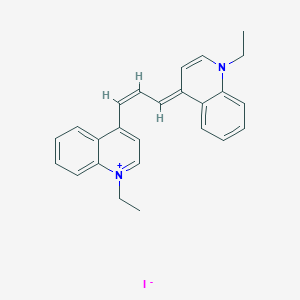 molecular formula C25H25IN2 B191208 1-Ethyl-4-(3-(1-ethylquinolin-4(1H)-ylidene)prop-1-en-1-yl)quinolin-1-ium iodide CAS No. 4727-50-8
