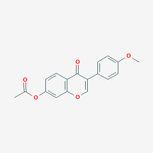 molecular formula C18H14O5 B191247 3-(4-甲氧基苯基)-4-氧代-4H-色满-7-基乙酸酯 CAS No. 13293-49-7
