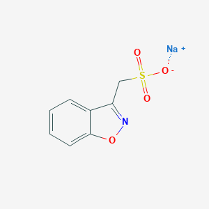 molecular formula C8H6NNaO4S B019128 苯并[d]异噁唑-3-基甲磺酸钠 CAS No. 73101-64-1