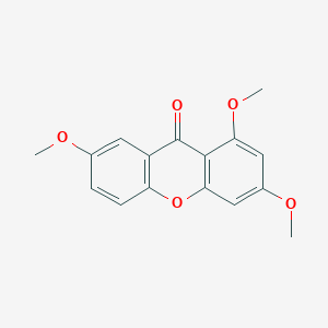 molecular formula C16H14O5 B191308 1,3,7-Trimethoxyxanthone CAS No. 3722-54-1