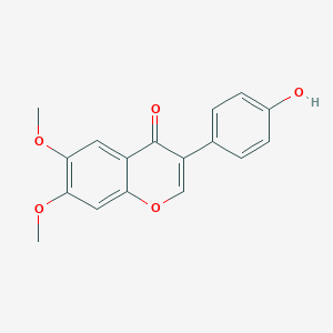 molecular formula C17H14O5 B191349 3-(4-羟基苯基)-6,7-二甲氧基香豆素-4-酮 CAS No. 75199-40-5