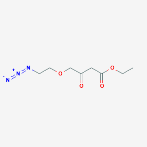 molecular formula C8H13N3O4 B019136 Ethyl 4-(2-azidoethoxy)-3-oxobutanoate CAS No. 88150-45-2