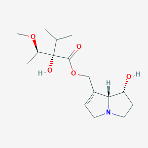 [(7R,8S)-7-hydroxy-5,6,7,8-tetrahydro-3H-pyrrolizin-1-yl]methyl (2S)-2-hydroxy-2-[(1R)-1-methoxyethyl]-3-methylbutanoate