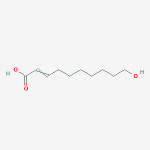 molecular formula C10H18O3 B191426 10-羟基-2-癸烯酸 CAS No. 765-01-5