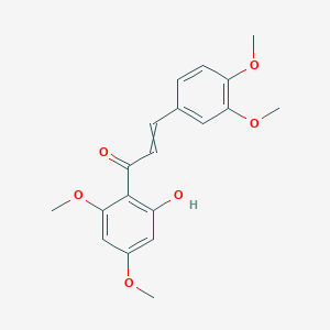 molecular formula C19H20O6 B191437 3-(3,4-Dimethoxyphenyl)-1-(2-hydroxy-4,6-dimethoxyphenyl)prop-2-en-1-one CAS No. 10496-67-0