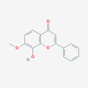 molecular formula C16H12O4 B191463 8-羟基-7-甲氧基黄酮 CAS No. 40316-76-5