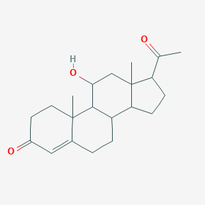 molecular formula C21H30O3 B191481 11α-羟基孕酮 CAS No. 80-75-1