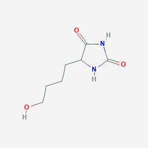 molecular formula C7H12N2O3 B191483 5-(4-Hydroxybutyl)imidazolidine-2,4-dione CAS No. 5458-06-0