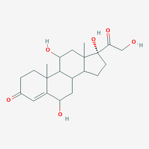 (17R)-6,11,17-Trihydroxy-17-(2-hydroxyacetyl)-10,13-dimethyl-2,6,7,8,9,11,12,14,15,16-decahydro-1H-cyclopenta[a]phenanthren-3-one