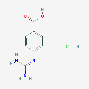 molecular formula C8H10ClN3O2 B019149 4-胍基苯甲酸盐酸盐 CAS No. 42823-46-1