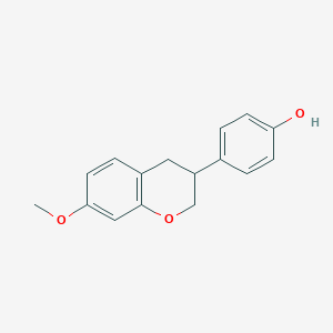molecular formula C16H16O3 B191503 4-(7-Methoxychroman-3-yl)phenol CAS No. 89019-86-3