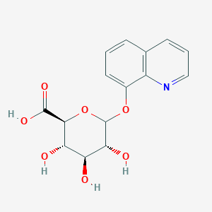 molecular formula C15H15NO7 B191523 8-羟基喹啉葡萄糖醛酸苷 CAS No. 14683-61-5
