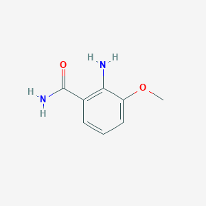 molecular formula C8H10N2O2 B019153 2-Amino-3-methoxybenzamide CAS No. 106782-78-9
