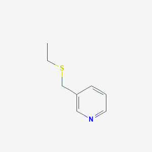 molecular formula C8H11NS B019166 Pyridine, 3-((ethylthio)methyl)- CAS No. 102206-63-3