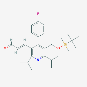 (E)-3-[5-Tert-butyldimethylsilyloxymethyl-2,6-diisopropyl-4-(4-fluorophenyl)-pyrid-3-YL]-prop-2-enal