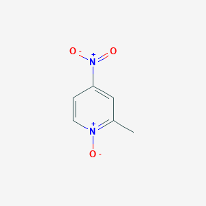 molecular formula C6H6N2O3 B019186 4-Nitro-2-picoline N-oxide CAS No. 5470-66-6