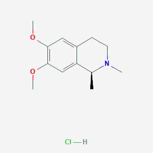 molecular formula C13H19NO2·HCl B191883 Carnegine hydrochloride, (S)- CAS No. 65140-22-9
