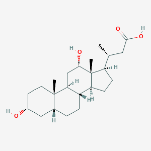 molecular formula C23H38O4 B191978 Nordeoxycholic acid CAS No. 53608-86-9