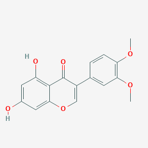 molecular formula C17H14O6 B192008 5,7-Dihydroxy-3',4'-dimethoxyisoflavone CAS No. 53084-11-0