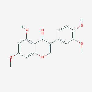 molecular formula C17H14O6 B192012 7,3'-Di-O-methylorobol CAS No. 104668-88-4