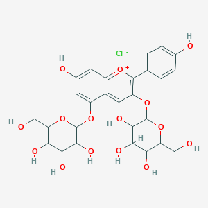 molecular formula C27H31ClO15 B192051 Pelargoninchlorid CAS No. 17334-58-6