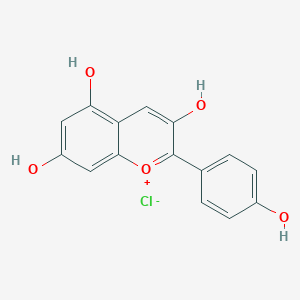 molecular formula C15H11ClO5 B192052 天竺葵红素 CAS No. 134-04-3