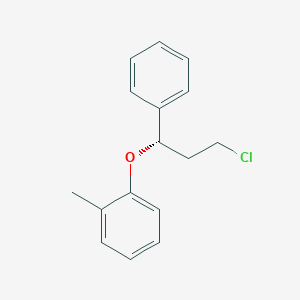 molecular formula C16H17ClO B019207 1-[(1S)-3-Chloro-1-phenylpropoxy]-2-methylbenzene CAS No. 114446-50-3