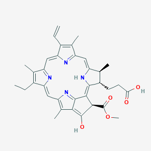 molecular formula C35H36N4O5 B192092 脱镁叶绿素 a CAS No. 15664-29-6