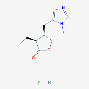 molecular formula C11H17ClN2O2 B192109 Pilocarpine hydrochloride CAS No. 54-71-7