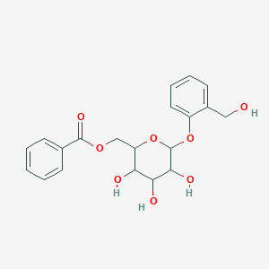 molecular formula C20H22O8 B192150 [3,4,5-Trihydroxy-6-[2-(hydroxymethyl)phenoxy]oxan-2-yl]methyl benzoate CAS No. 99-17-2