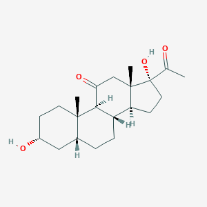 molecular formula C21H32O4 B192157 Pregnane-3alpha,17alpha-diol-11,20-dione CAS No. 641-78-1