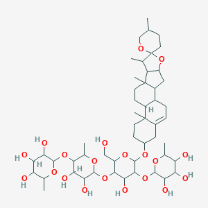 beta-D-Glucopyranoside, (3beta,25R)-spirost-5-en-3-yl O-6-deoxy-alpha-L-mannopyranosyl-(1-2)-O-(O-6-deoxy-alpha-L-mannopyranosyl-(1-4)-6-deoxy-alpha-L-mannopyranosyl-(1-4))-