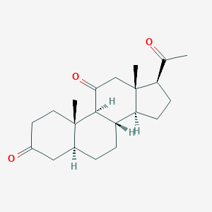 molecular formula C21H30O3 B192175 5α-孕烷-3,11,20-三酮 CAS No. 2089-06-7