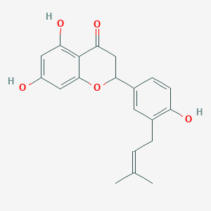 (S)-5,7-Dihydroxy-2-(4-hydroxy-3-(3-methylbut-2-en-1-yl)phenyl)chroman-4-one