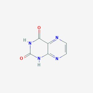 molecular formula C6H4N4O2 B192210 Lumazine CAS No. 487-21-8