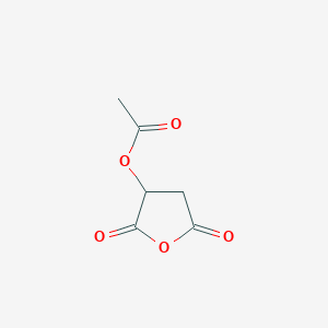 molecular formula C6H6O5 B019226 2,5-Dioxooxolan-3-YL acetate CAS No. 24766-96-9