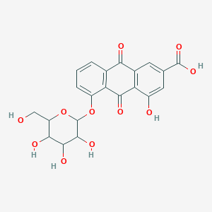 molecular formula C21H18O11 B192268 大黄素-8-葡萄糖苷 CAS No. 34298-86-7