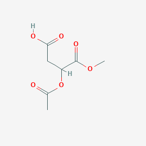 molecular formula C7H10O6 B019227 Methyl 2-acetoxy-3-carboxypropanoate CAS No. 20226-93-1