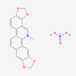 molecular formula C20H17N2O7+ B192317 硝酸血根碱 CAS No. 4752-86-7