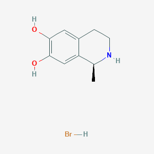 molecular formula C10H14BrNO2 B192326 Salsolinol hydrobromide CAS No. 38221-21-5