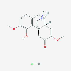 molecular formula C19H23NO4·HCl B192397 Sinomenine hydrochloride CAS No. 6080-33-7