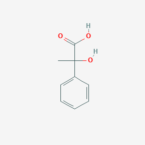molecular formula C9H10O3 B019245 2-Hydroxy-2-phenylpropanoic acid CAS No. 515-30-0