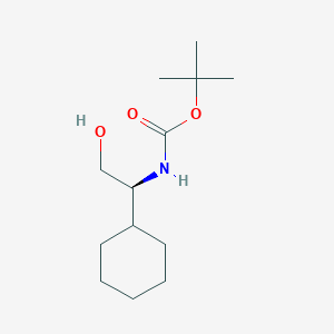 molecular formula C13H25NO3 B019247 (S)-tert-Butyl (1-cyclohexyl-2-hydroxyethyl)carbamate CAS No. 107202-39-1