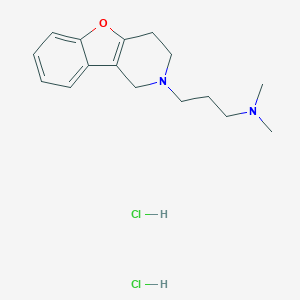 molecular formula C16H24Cl2N2O B019250 3-(3,4-Dihydrobenzofuro[3,2-c]pyridin-2(1H)-yl)-N,N-dimethylpropan-1-amine dihydrochloride CAS No. 100347-67-9