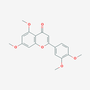 molecular formula C19H18O6 B192521 3',4',5,7-Tetramethoxyflavone CAS No. 855-97-0
