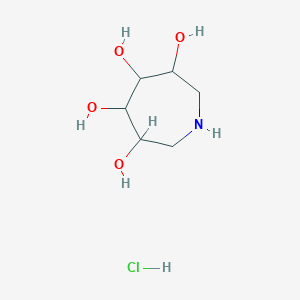 Azepane-3,4,5,6-tetrol;hydrochloride