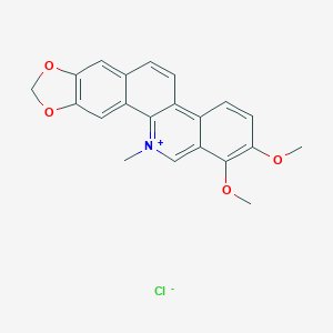 molecular formula C21H18NO4.Cl<br>C21H18ClNO4 B192542 Chelerythrine chloride CAS No. 3895-92-9