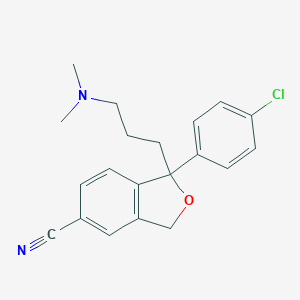 molecular formula C20H21ClN2O B019257 Chlorocitalopram CAS No. 64169-57-9
