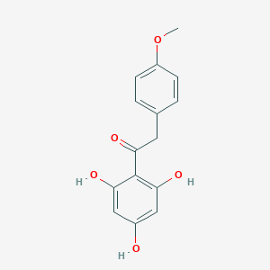 molecular formula C15H14O5 B192574 1-(2,4,6-TRIHYDROXYPHENYL)-2-(4-METHOXYPHENYL)ETHANONE CAS No. 15485-66-2