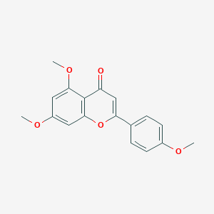 molecular formula C18H16O5 B192596 4',5,7-三甲氧基黄酮 CAS No. 5631-70-9